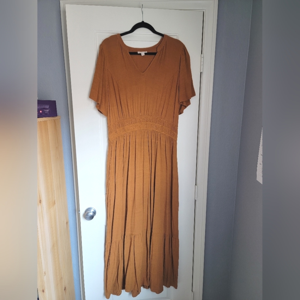 BOHO ~ Brown Flowy Maxi